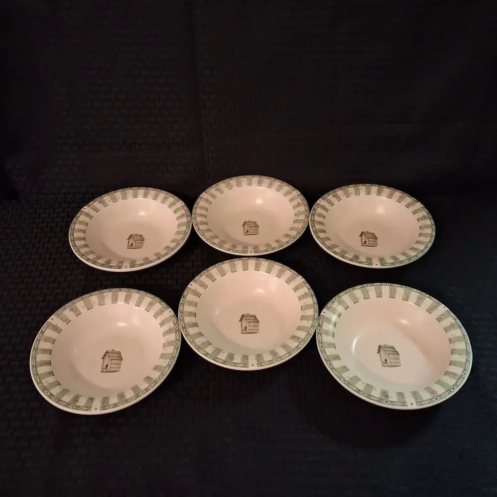 Pfaltzgraff Naturewood 7 1/4” Cereal Bowls USA Set of 6